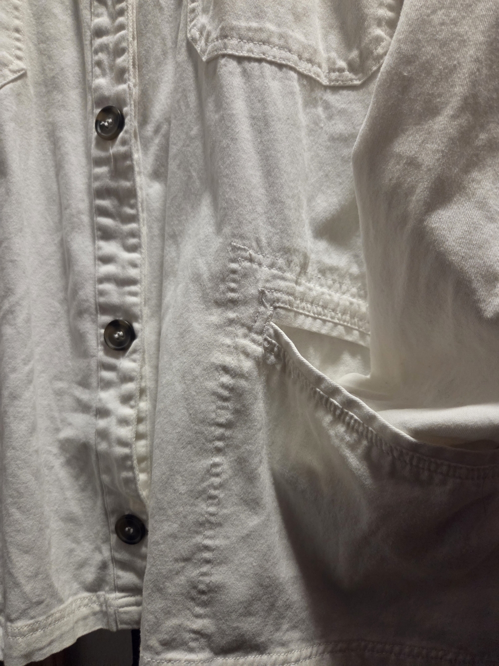 Maurices White Button Front Jacket - 2X - Picture 5 of 6